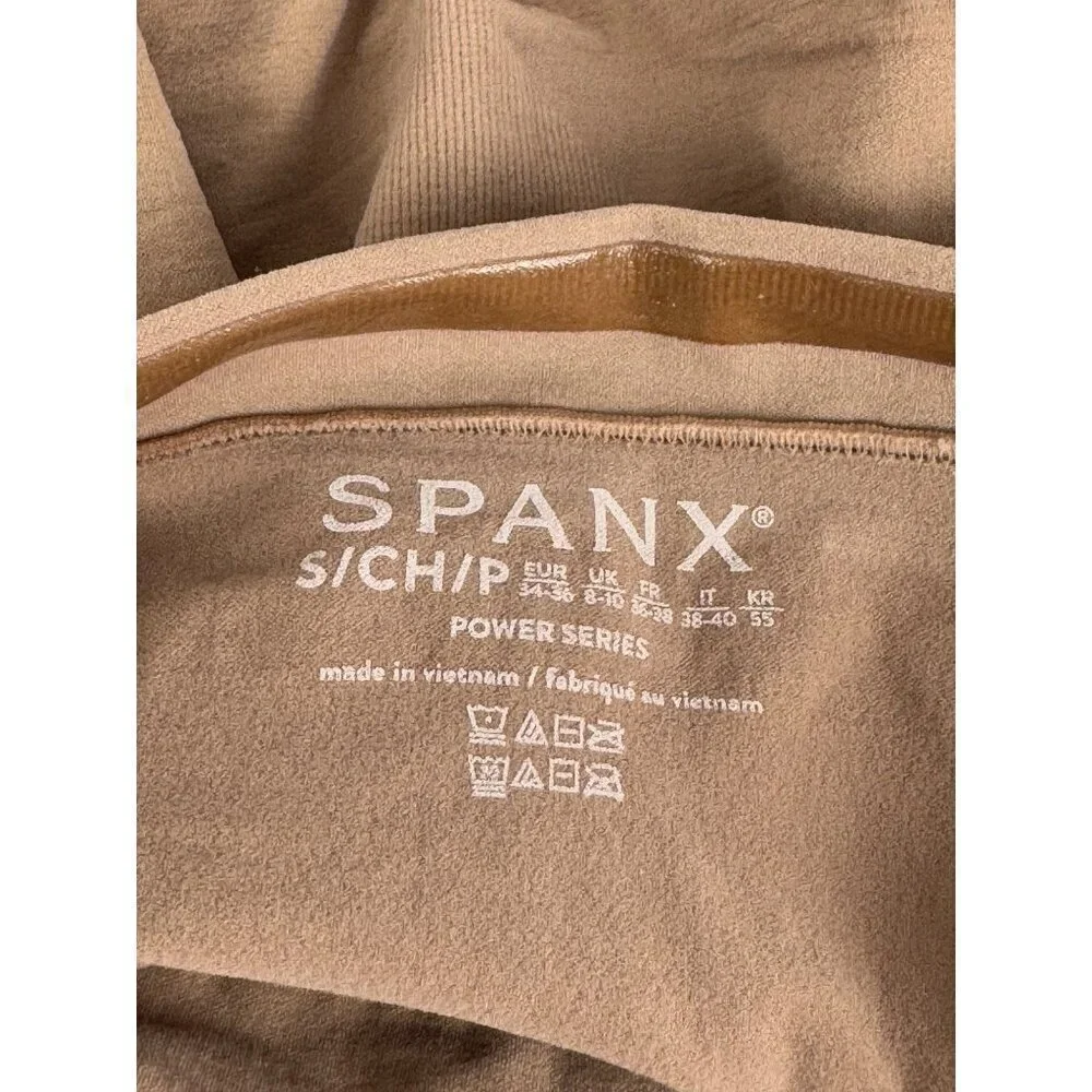 Spanx NWOT Higher Power Short SM Cafe Au Lait Shapewear 6